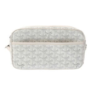 GOYARD Cap Vert White Leather Shoulder Bag